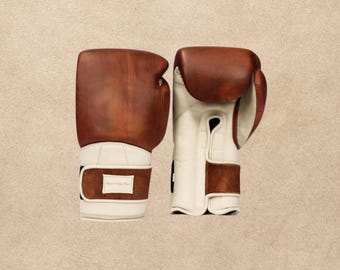 Leather MMA Gloves, Handmade Boxing Gloves, Cowhide Sparring Gloves, Muay Thai Training Gloves, Kickboxing Fight Gear