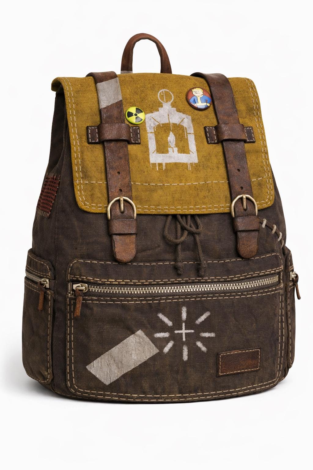 Fallout Inspired Distressed Canvas Backpack - Etsy