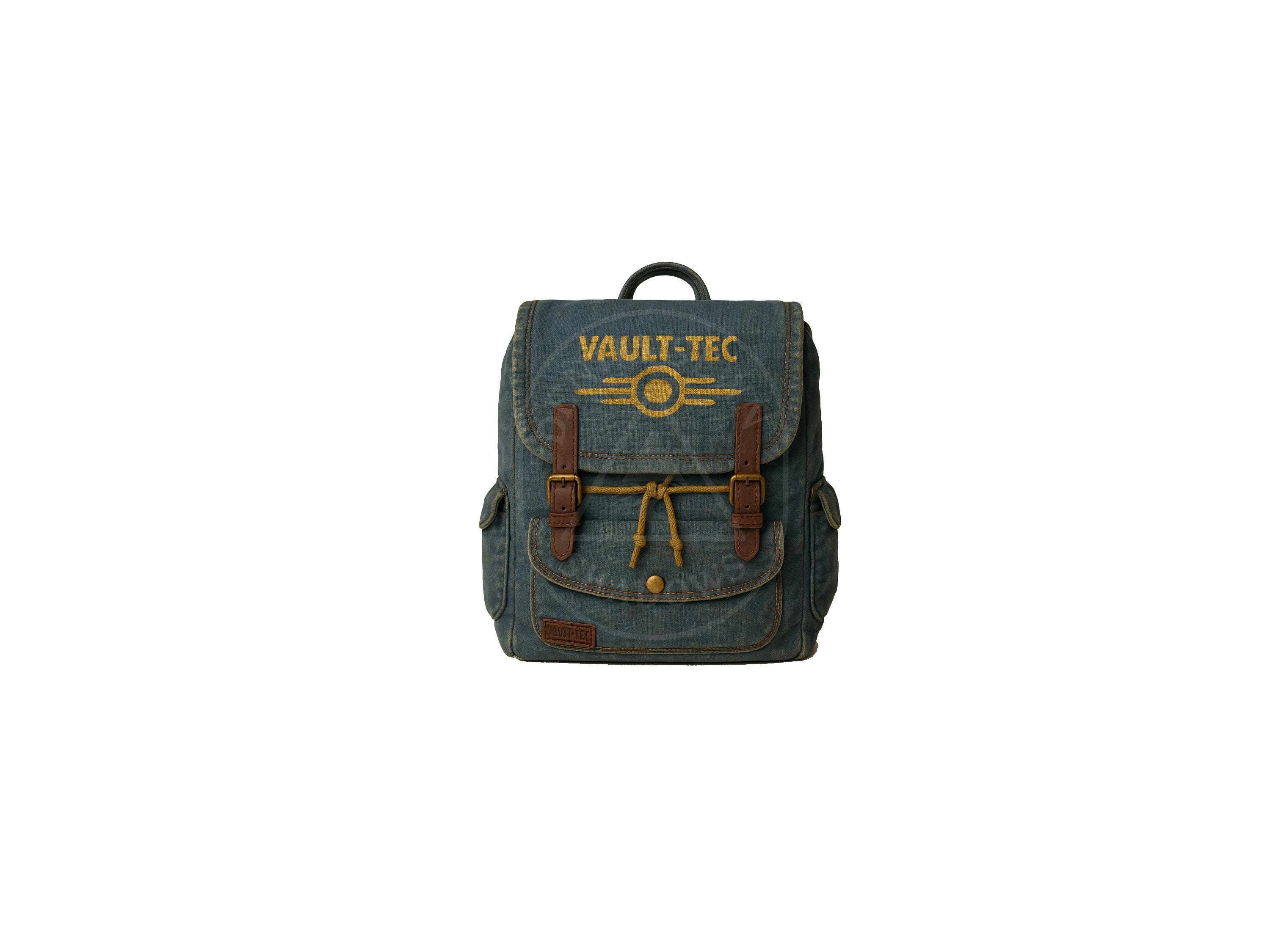 Fallout Vault-tec Canvas Backpack: Wasteland Cosplay Bag With