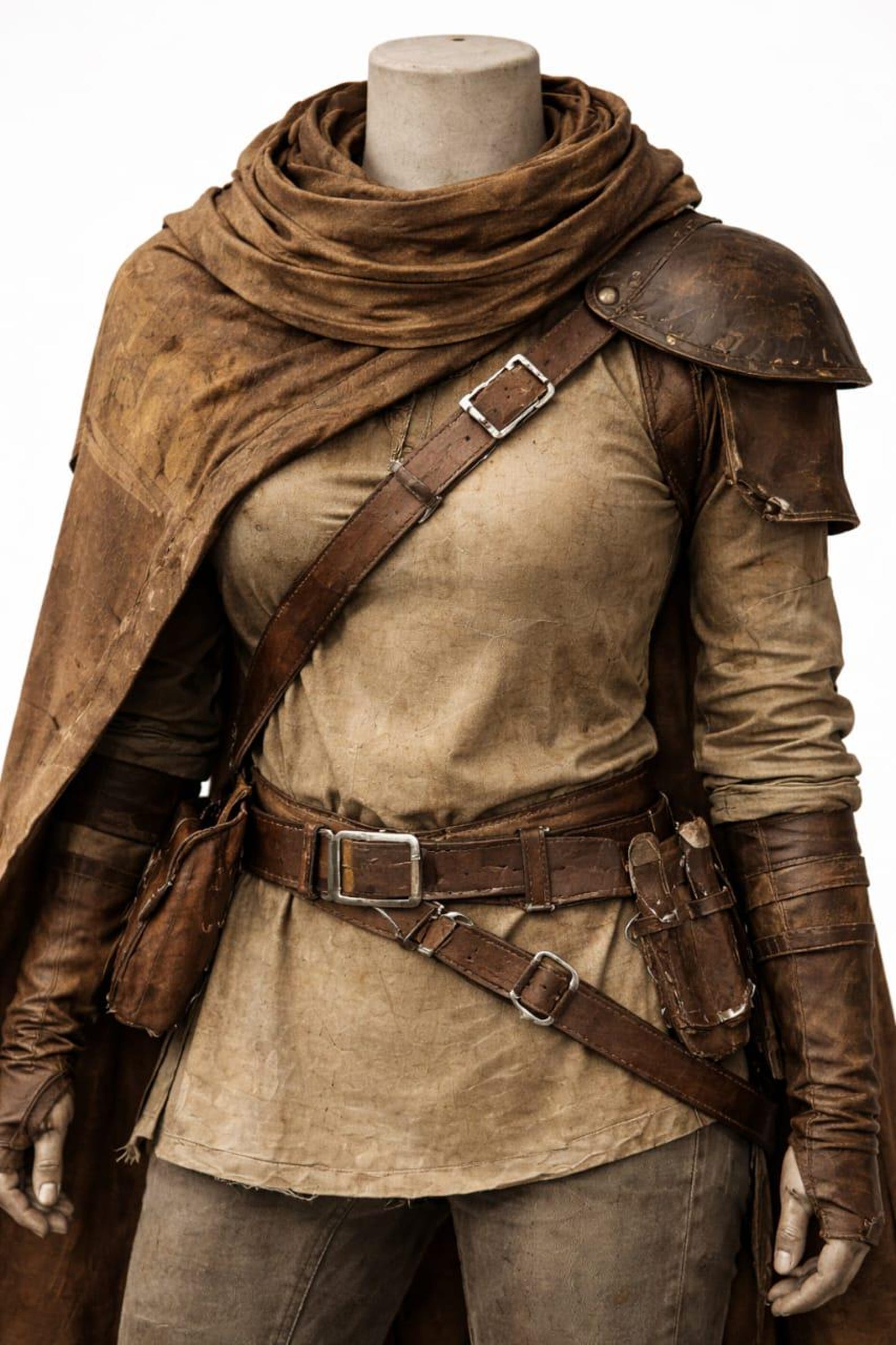 Post-apocalyptic Ranger Outfit With Cape – Wasteland Survivor Costume ...