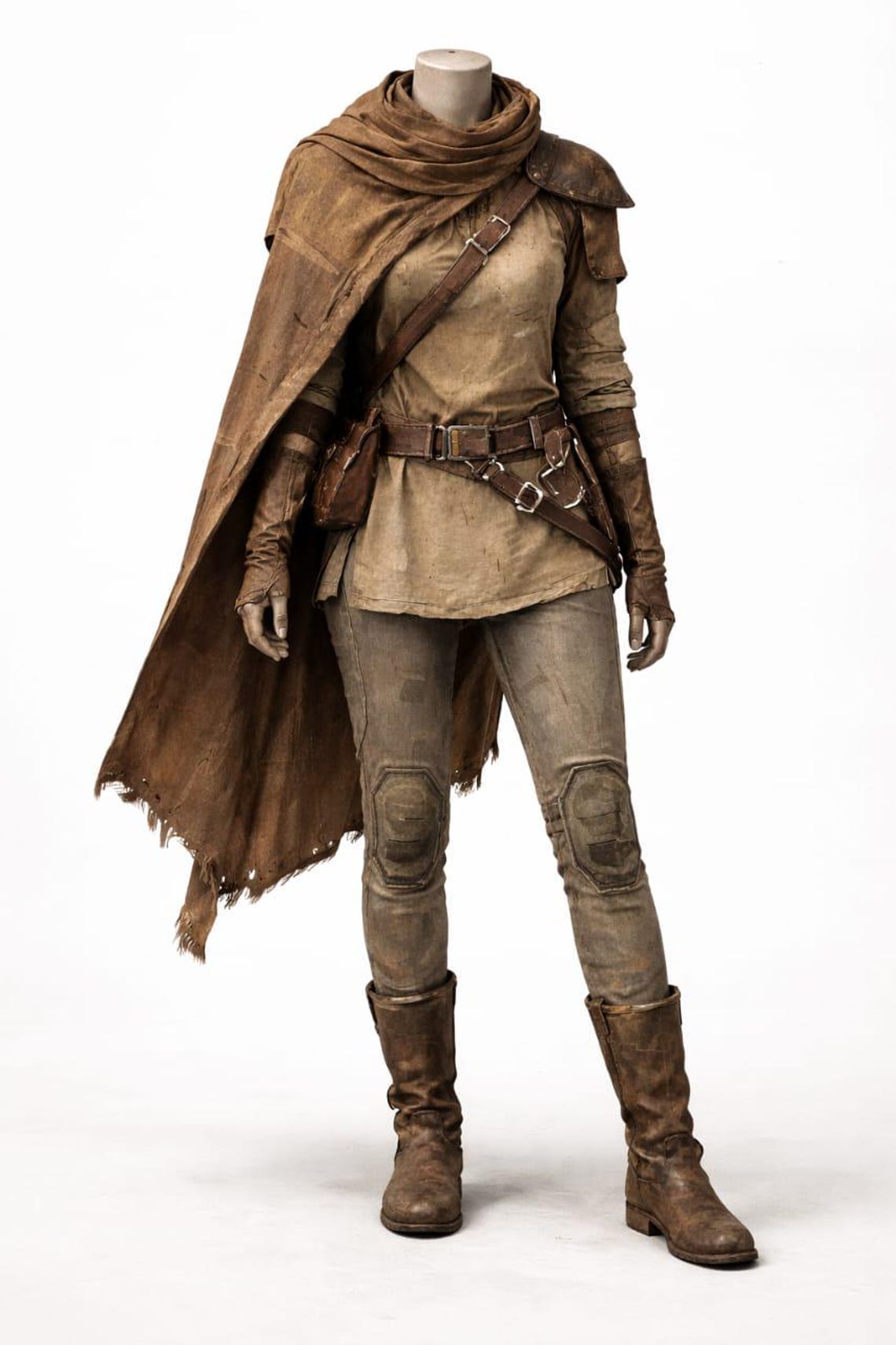 Post-apocalyptic Ranger Outfit With Cape – Wasteland Survivor Costume ...