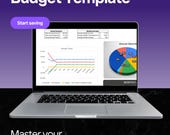 12-Month Budget Dashboard: Excel Financial Planner (Digital Download)