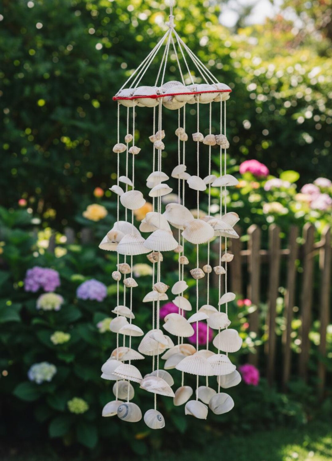 Seashell Wind Chime – Beach Wedding Gift, Coastal Hanging Decor - Etsy