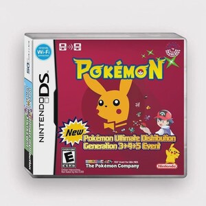 Carte de distribution du jeu Pokemon Ultimate 3e, 4e et 5e générations NDS
