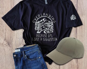 Overlanding Shirt, Off-Roading Shirt, Camping Shirt, Custom Shirt, Overlanding Accessoire, Herrenhemd, Custom T-Shirt, GPS ist nur ein Vorschlag