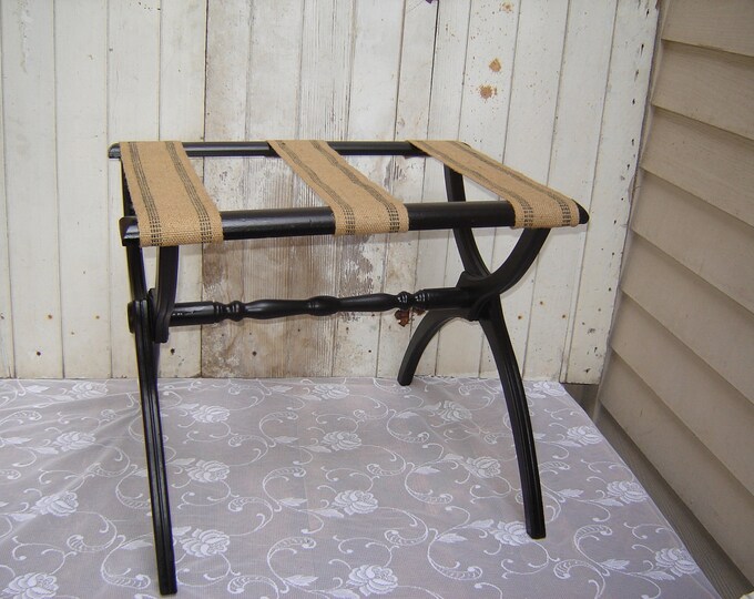 Vintage Upcycled Luggage Rack Side Table Etsy