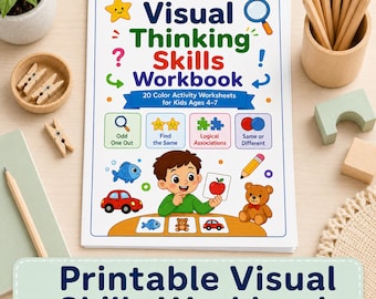 Visual Discrimination Worksheets for Kids, Special Education Picture Logic Activities Ages 4-7