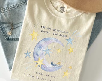 Comfort Colors® Orbiter Lyrics Tee, Noah Astronaut Unisex Cotton T-Shirt