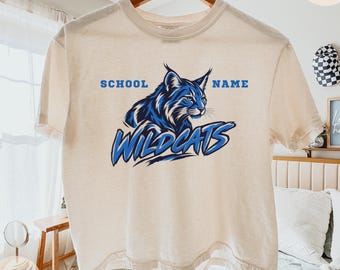 Comfort Colors® Custom Your Team Comfort Colors Cropped Boxy Tee - Personalized Crop Top Tshirt for Baseball Moms and Wags on Game Day