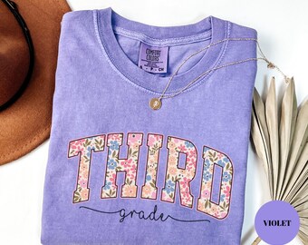 Comfort Colors® Third Grade Teacher Shirt, 3rd Grade Teacher Shirt, 3rd Grade T-Shirt, Third Grade TShirt, Elementary School, Teaching Shirt