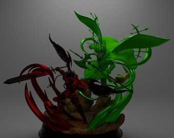 figurine 3d / Black Clover / Asta et Yuno