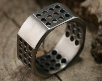 Origin X | Brushed Titanium Wedding Band | Men's Ring | Brushed Finish