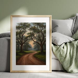 Enchanting Forest Path Digital Wall Art, Serene Woodland Landscape Poster, Rustic Nature Print for Home Decor, Printable Wall Art