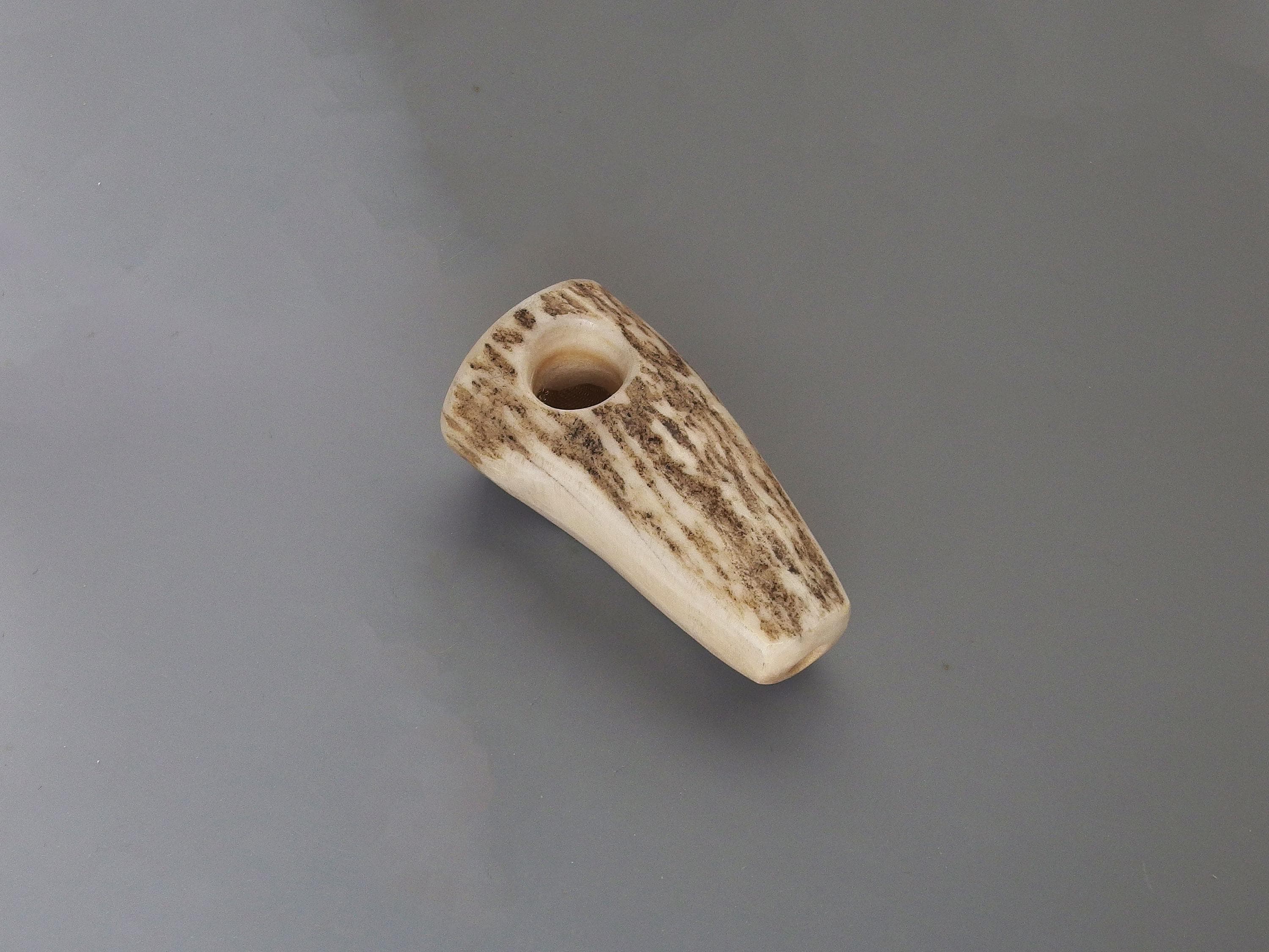 手彫りの鹿の角パイプ – アラスカ産ムースの鹿の角 - Etsy 日本