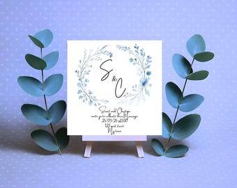 Elegant Floral Watercolor Wedding Invitation bundle – Customisable Digital Printable