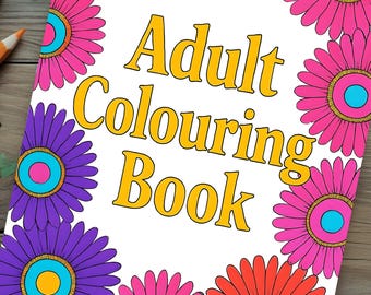 Adult Mindfulness colouring book - digital download