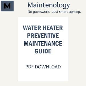 Water Heater Maintenance Guide – Step-by-Step Preventive Checklist | PDF SOP