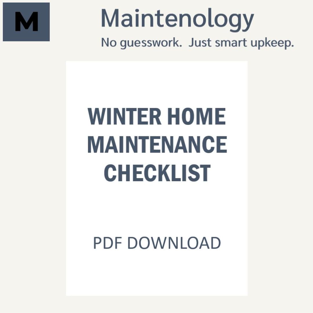 Winter Home Maintenance Checklist – Protect Your Home From Cold Weather ...