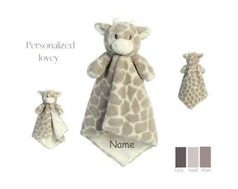 Personalized Lovey, Baby Security Blanket, Animal Loveys, Personalized Baby Gifts, Baby Toys