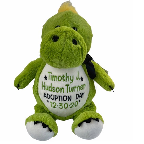 Adoption Stuffed Animal, Personalized Kids Stuffed Animal, Adoption Gift, Coming Home Gift Stuffed Animal, Personalized Plush