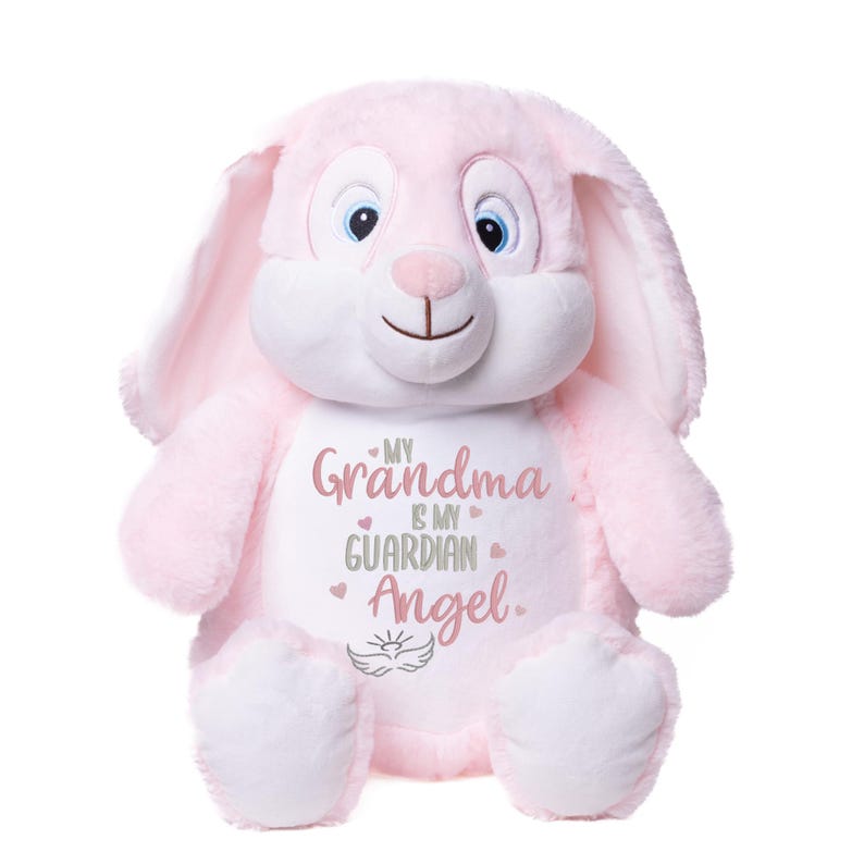 Personalized Memorial Stuffed Animal: Grandma Guardian Angel Sympathy Gift image 1