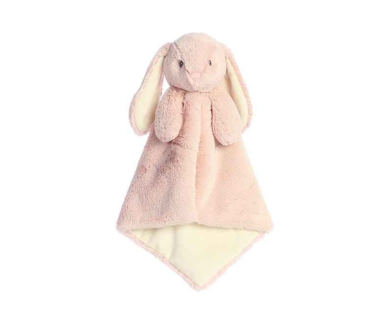 Personalized Animal Lovey, Embroidered Baby Security Blanket image 19
