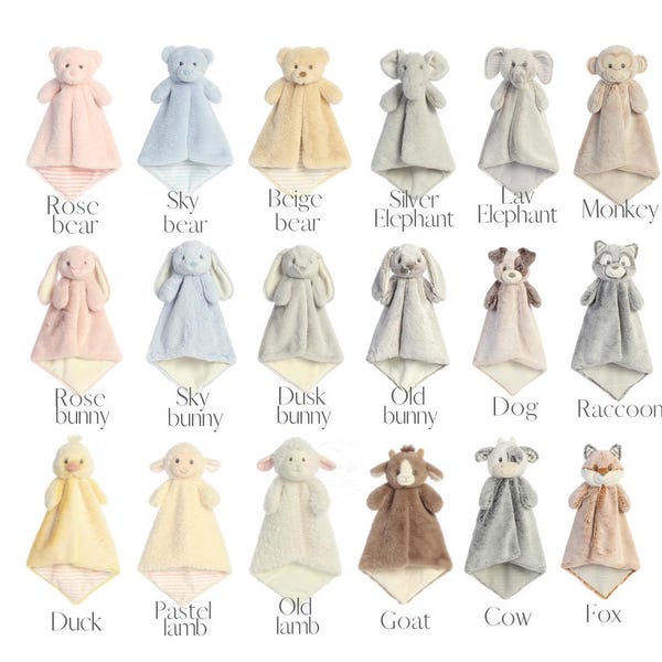 Personalized Lovey: Embroidered Baby Gift Newborn Blanket