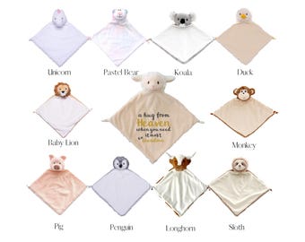 Personalized Sympathy Gift, Custom Memorial Blanket for Children, A Hug From Heaven
