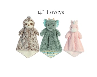 Personalized Baby Lovey: Embroidered Newborn Security Blanket