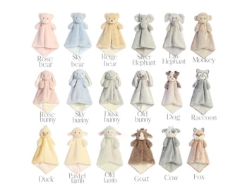 Personalized Lovey: Embroidered Baby Gift Newborn Blanket