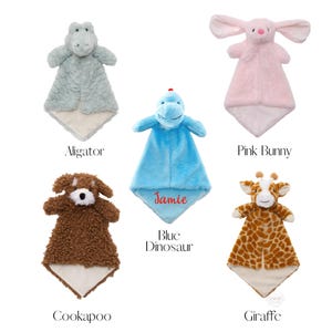 Personalized Lovey Security Blanket Baby Gift