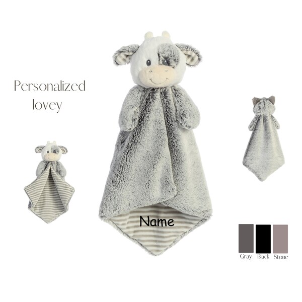 Personalized Lovey, Baby Security Blanket, Animal Loveys, Personalized Baby Gifts, Baby Toys