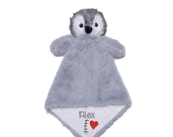 Personalized Baby Lovey Security Blanket: Embroidered Soft Plush
