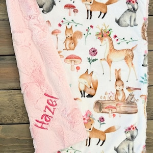 Personalized Lovey Blanket 17 x 17