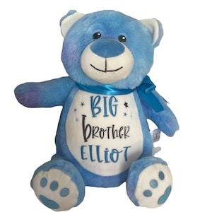 Personalized Big brother Gifts, Stuffed Animals, Brother Gifts, New Baby, Toys