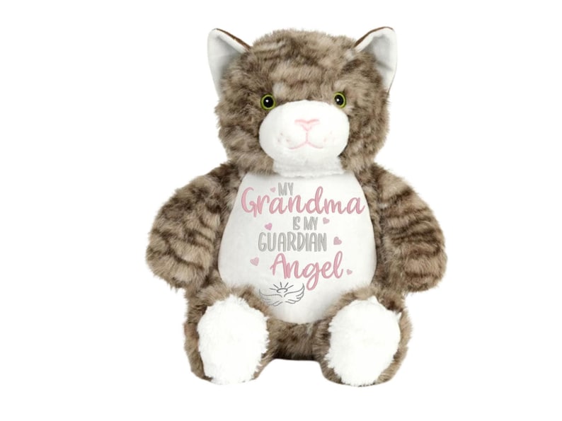 Personalized Memorial Stuffed Animal: Grandma Guardian Angel Sympathy Gift image 2