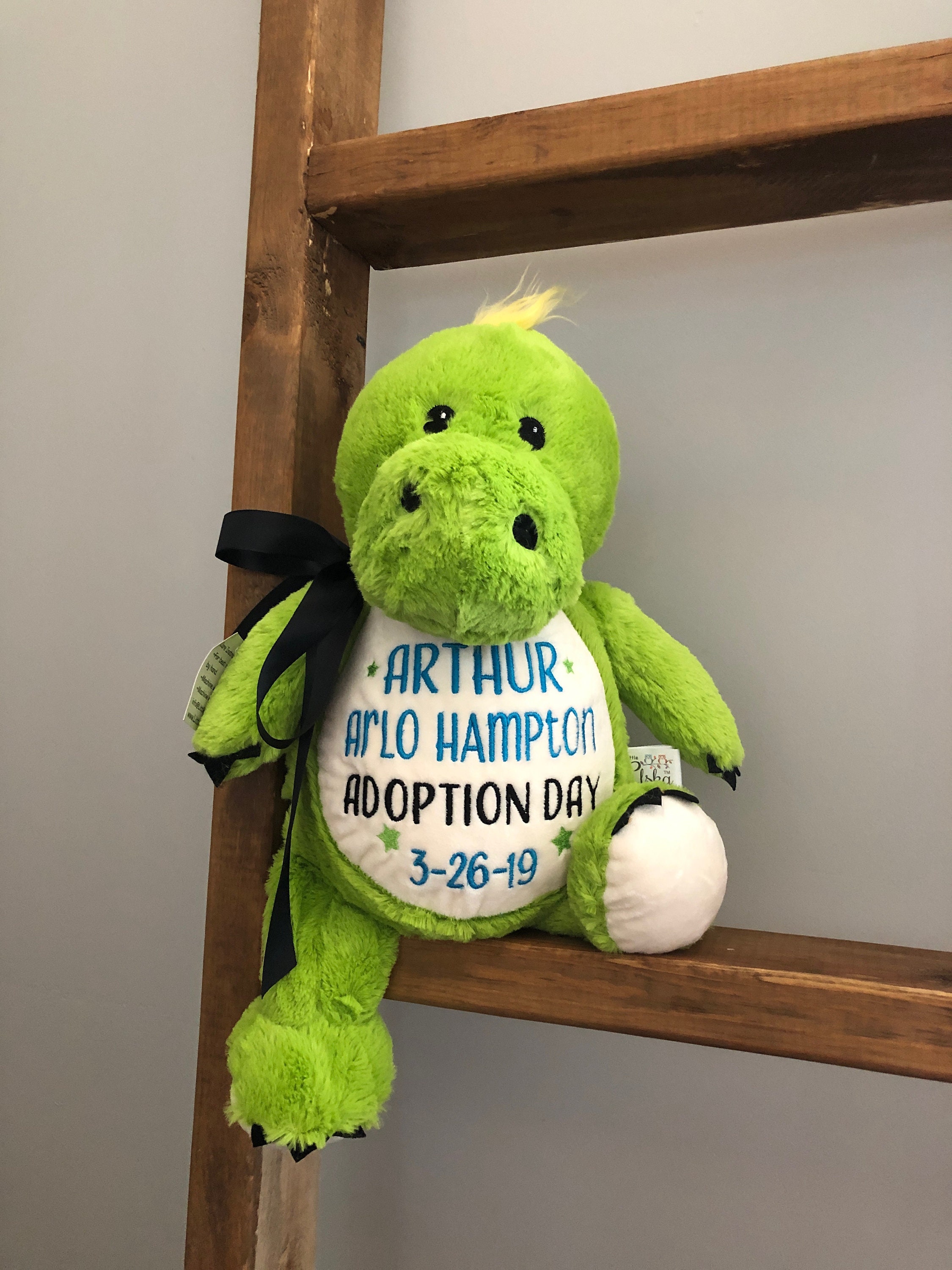 Personalized stuffed animal adoption gift adoption animal Etsy