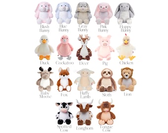 Personalized Birth Stats Stuffed Animal: New Baby Keepsake Gift