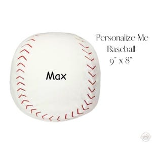 Personalized Plush Baseball Gift: Custom Name, Sports Gift