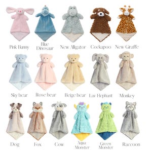 Personalized Baby Lovey Security Blanket With Name Gift