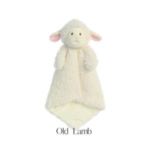 Personalized Animal Lovey, Embroidered Baby Security Blanket image 15