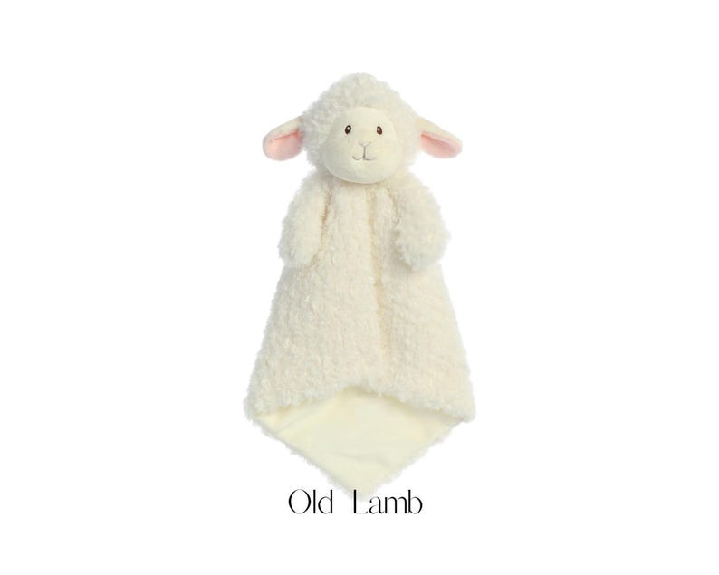 Personalized Animal Lovey, Embroidered Baby Security Blanket image 15
