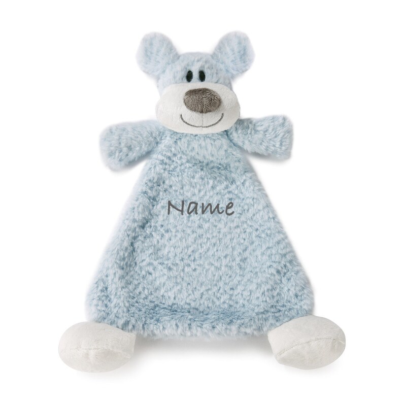Download Personalized animal lovey blanket with rattle for a baby ...