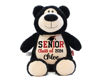 Personalized Senior Graduation Gift, Class of 2024 Gifts, High School Senior Stuffed Animals