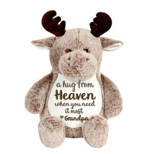 Personalized Memorial Stuffed Animal: "Hug from Heaven" Sympathy Gift