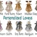 personalized animal lovey blanket for a baby shower gift luvster blankie boy gift girl gift blanket embroidered with name custom monogrammed 