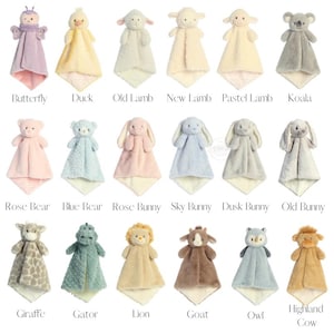 Personalized Baby Lovey, Baby Gift, Baby Blanket, Animal Lovey, Personalized Blankets, Security Blanket, New Baby gift