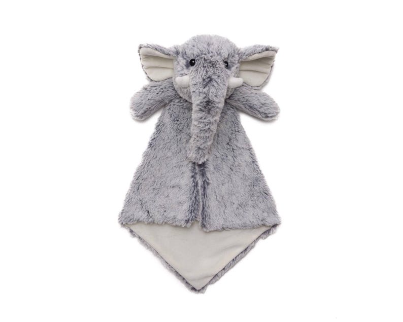 Personalized Animal Lovey, Embroidered Baby Security Blanket image 11