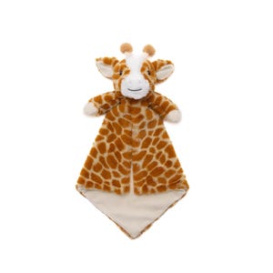 Personalized Animal Lovey, Embroidered Baby Security Blanket image 13