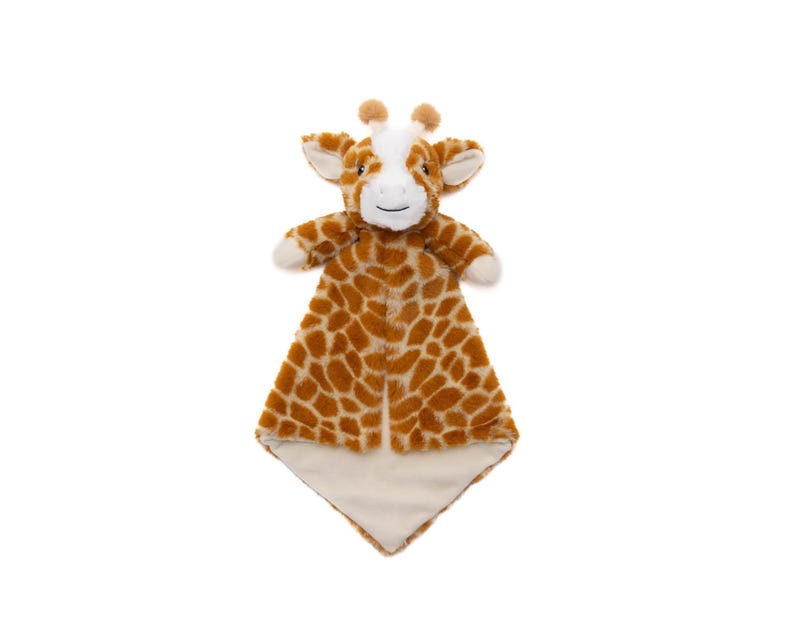 Personalized Animal Lovey, Embroidered Baby Security Blanket image 13